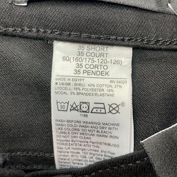 BANANA REPUBLIC Mid + Skinny Jean, Black, Size 35 Short - Picture 13 of 14